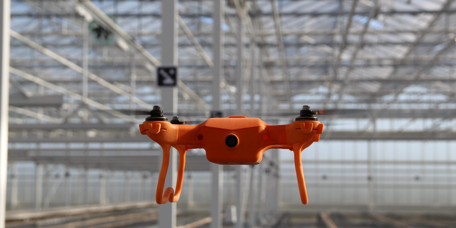 Drohnengewächshaus zentriert